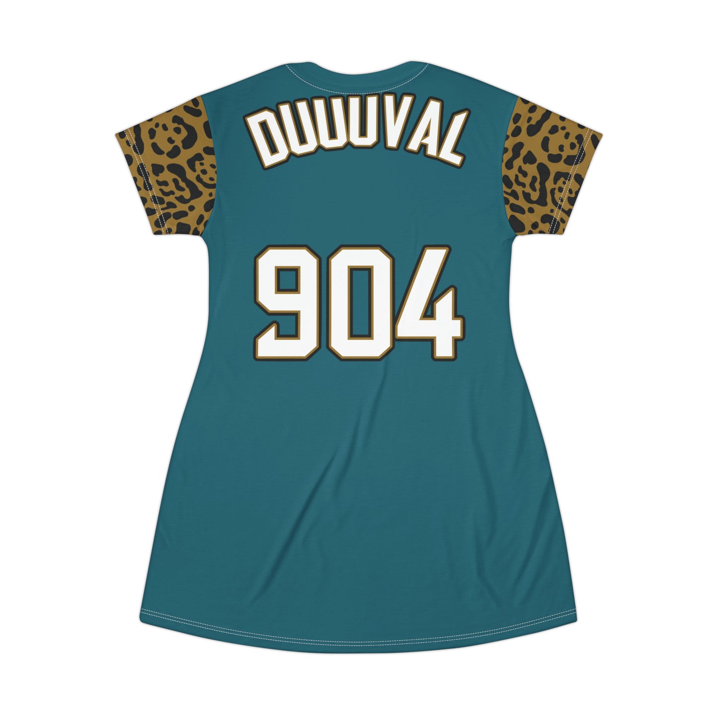Women's Teal Jersey T-Shirt Dress