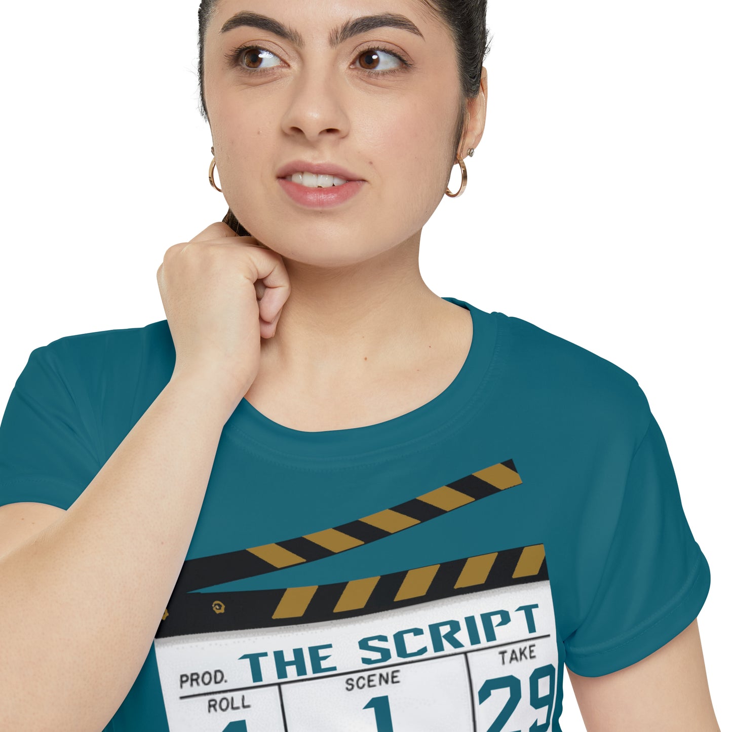 The Script Women's Teal Tee