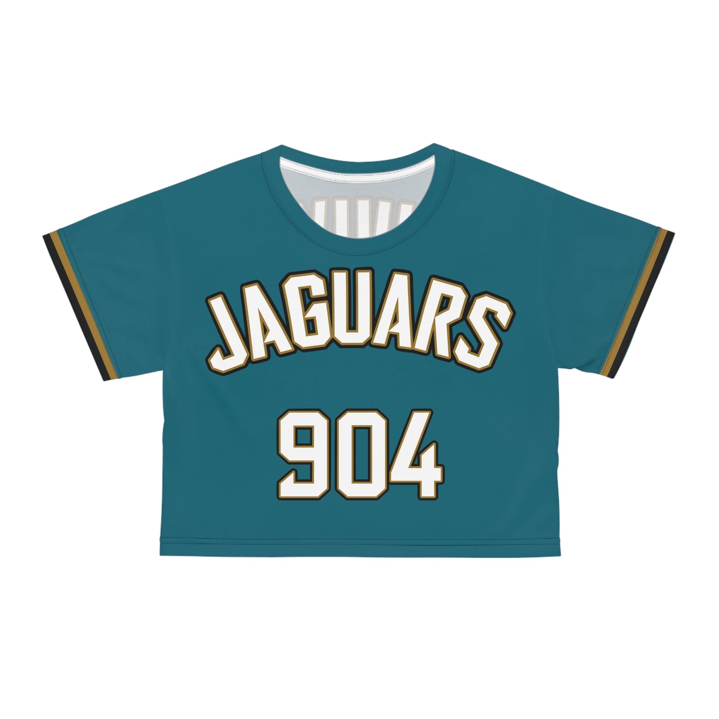 Women's Teal Jersey Crop Tee