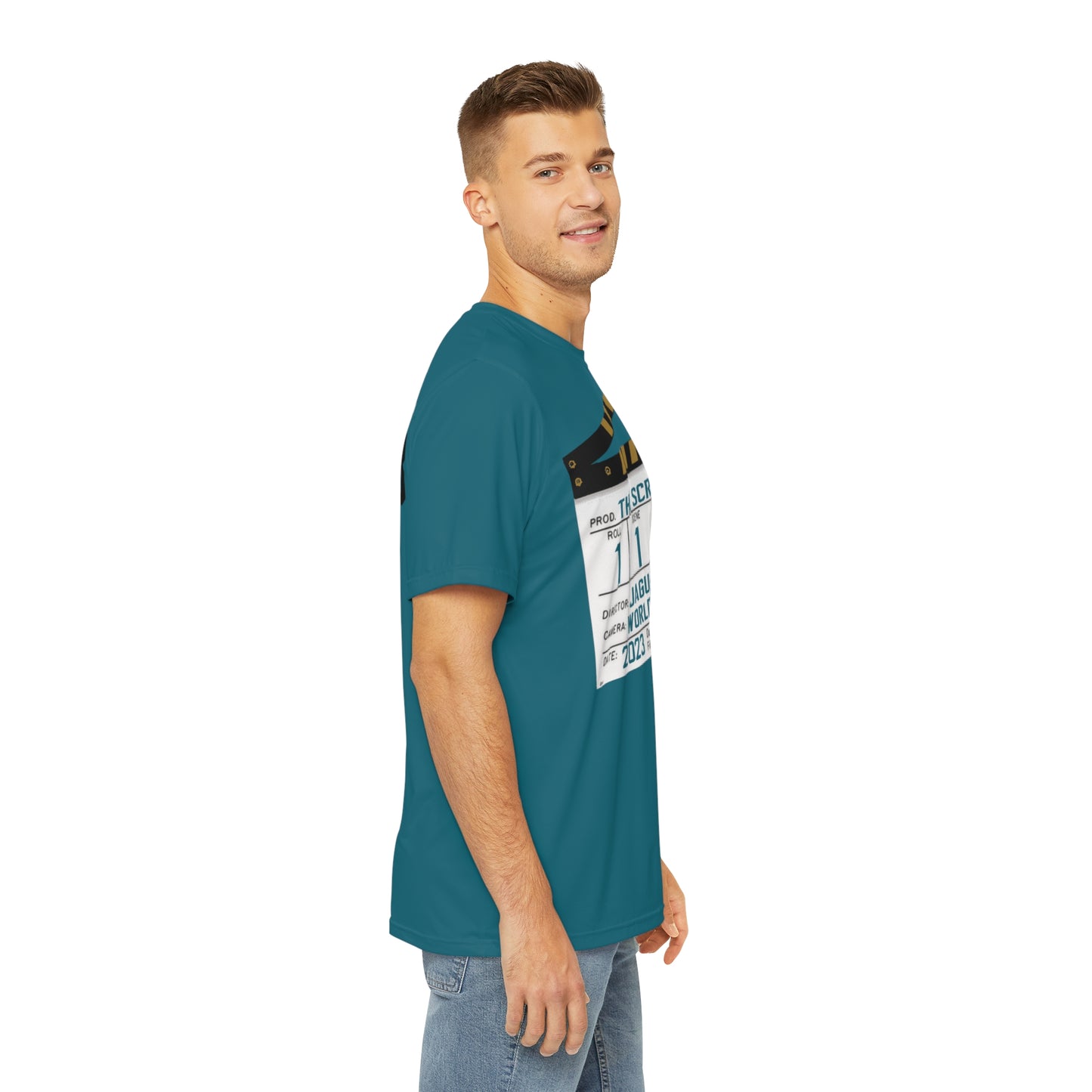 The Script Men's Teal Tee