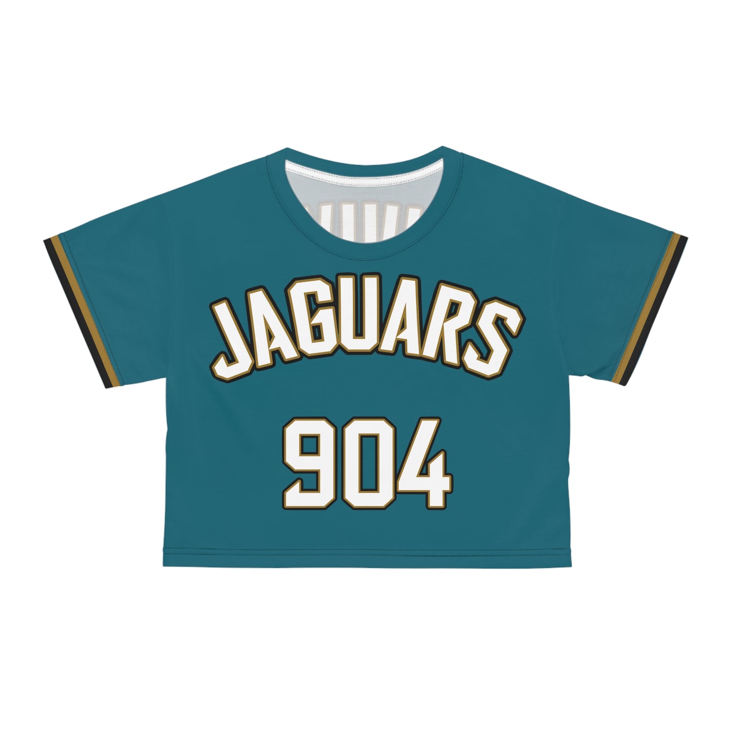 Women's Teal Jersey Crop Tee