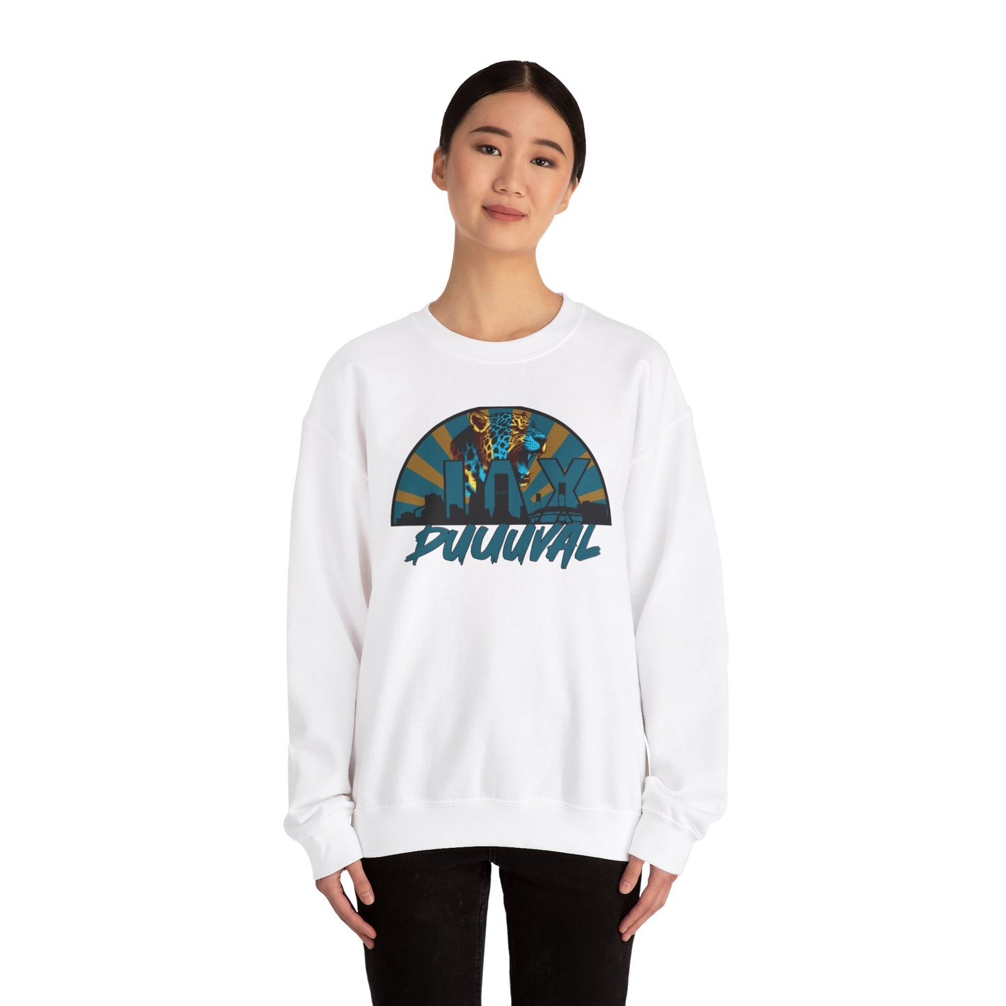 DUUUVAL Skyline Crewneck Sweatshirt - Unisex