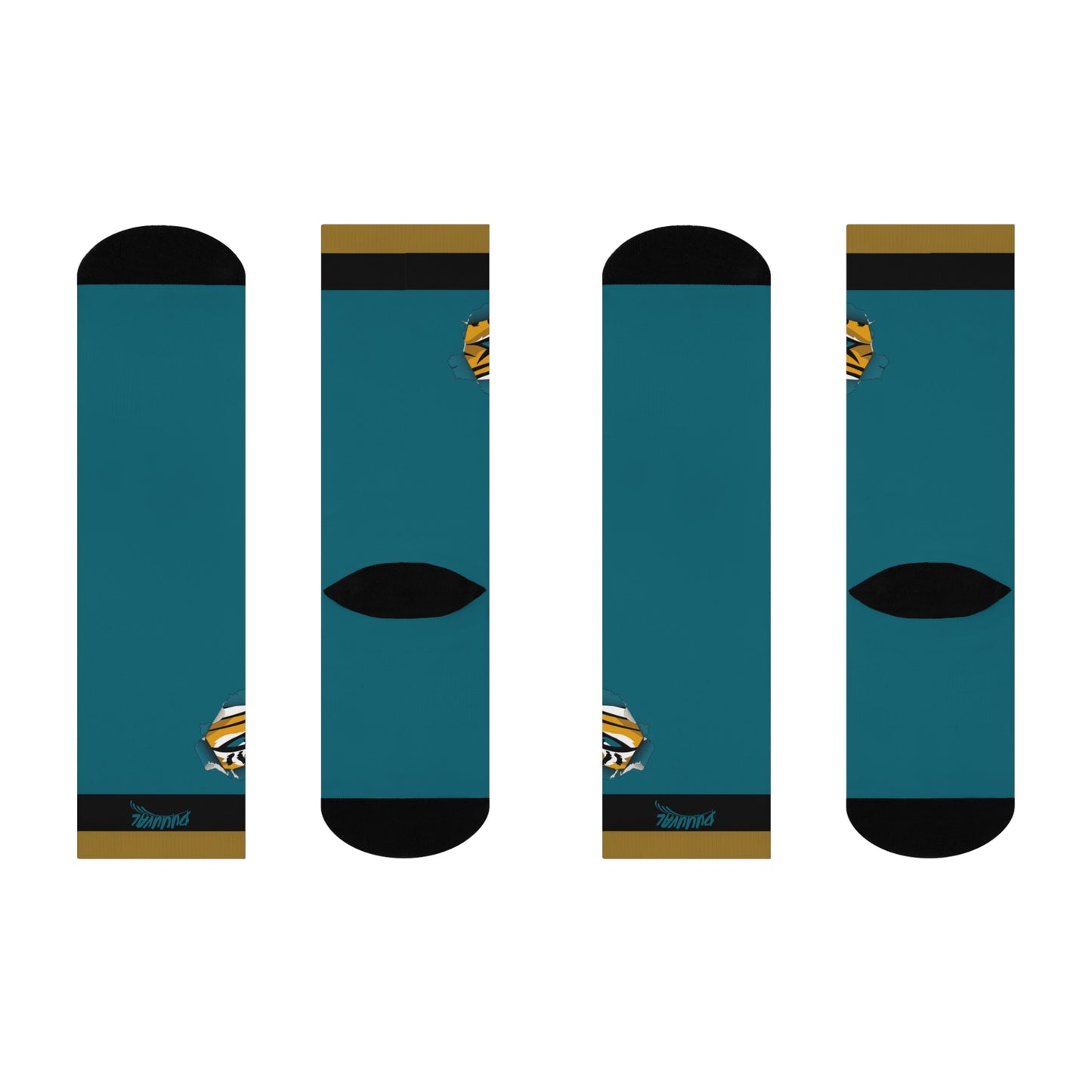 Teal Crew Socks