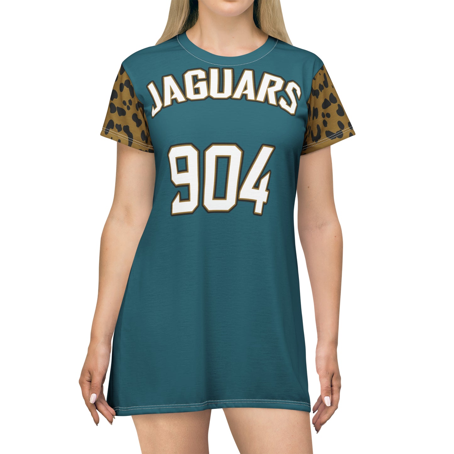 Women's Teal Jersey T-Shirt Dress
