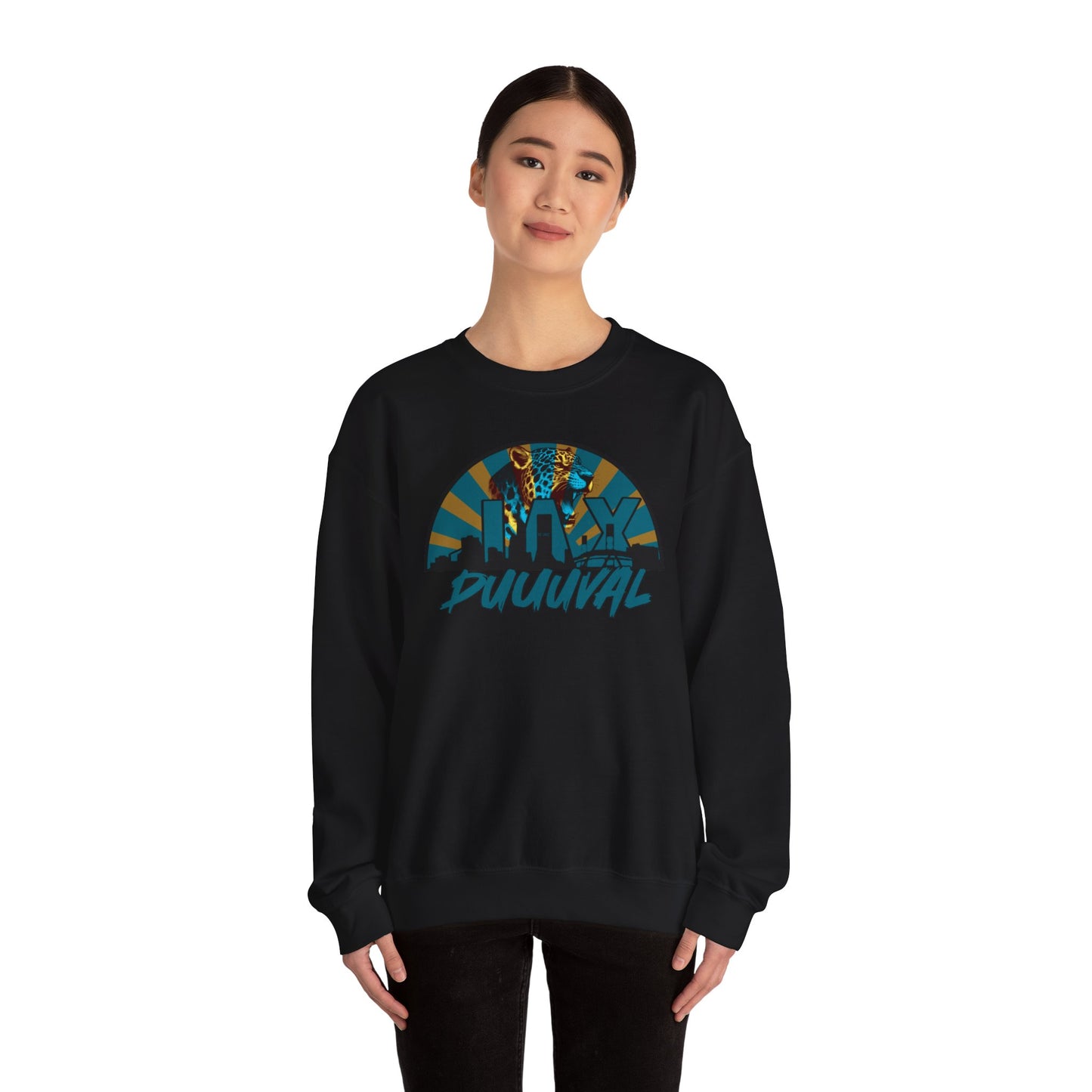 DUUUVAL Skyline Crewneck Sweatshirt - Unisex