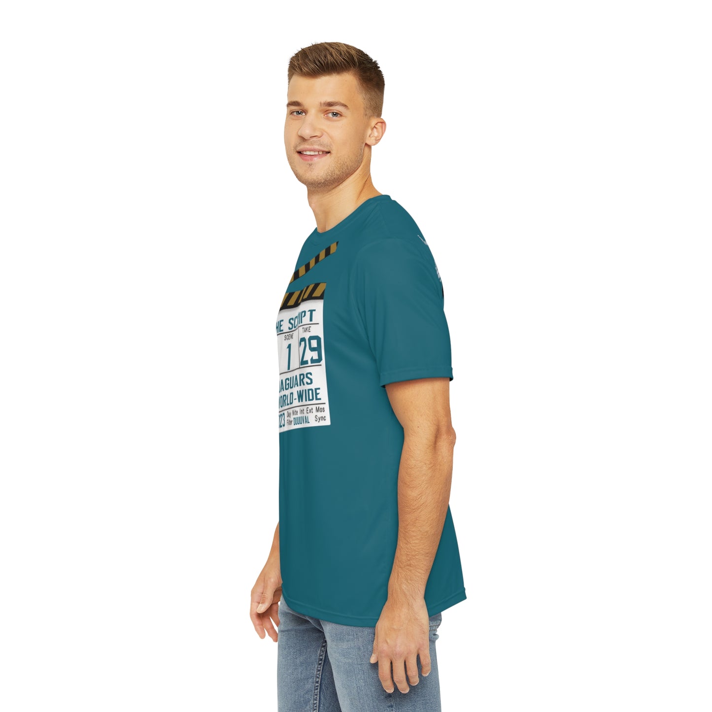 The Script Men's Teal Tee