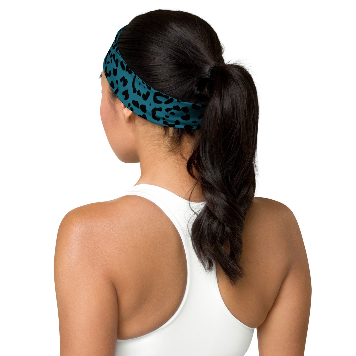 Teal Rosette Headband