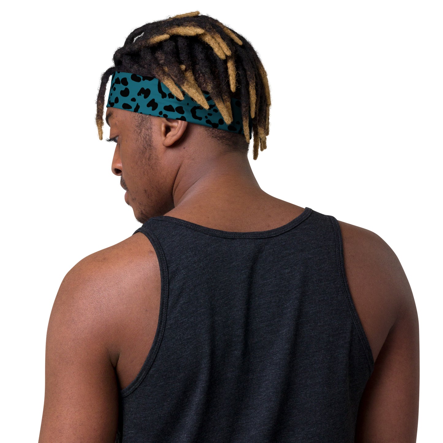Teal Rosette Headband