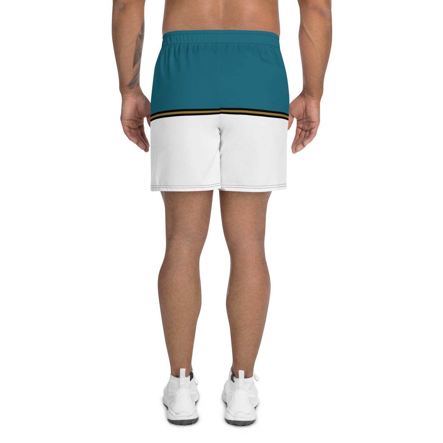JAX Teal and White Athletic Shorts