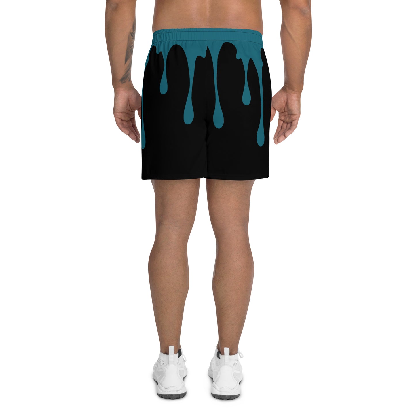 Teal Drip Athletic Shorts