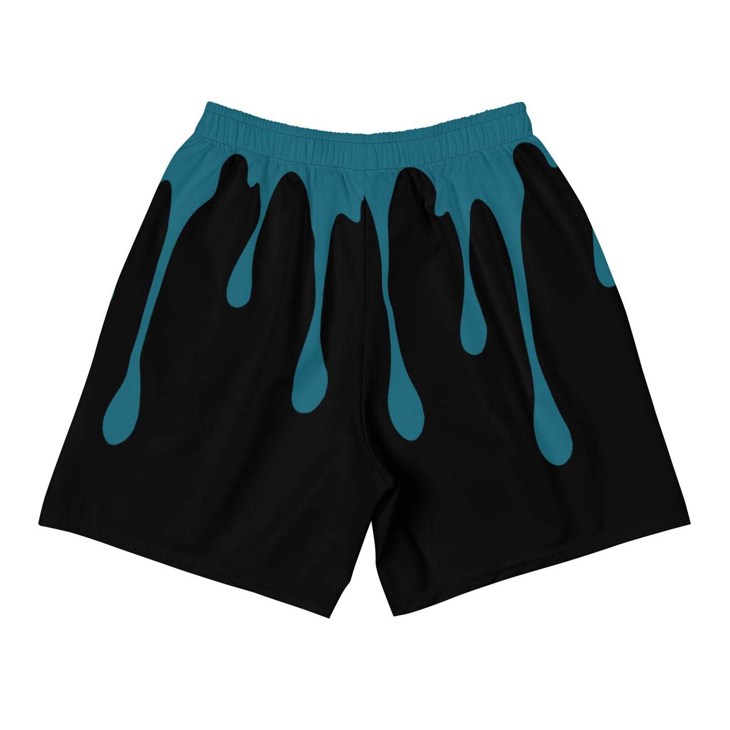 Teal Drip Athletic Shorts