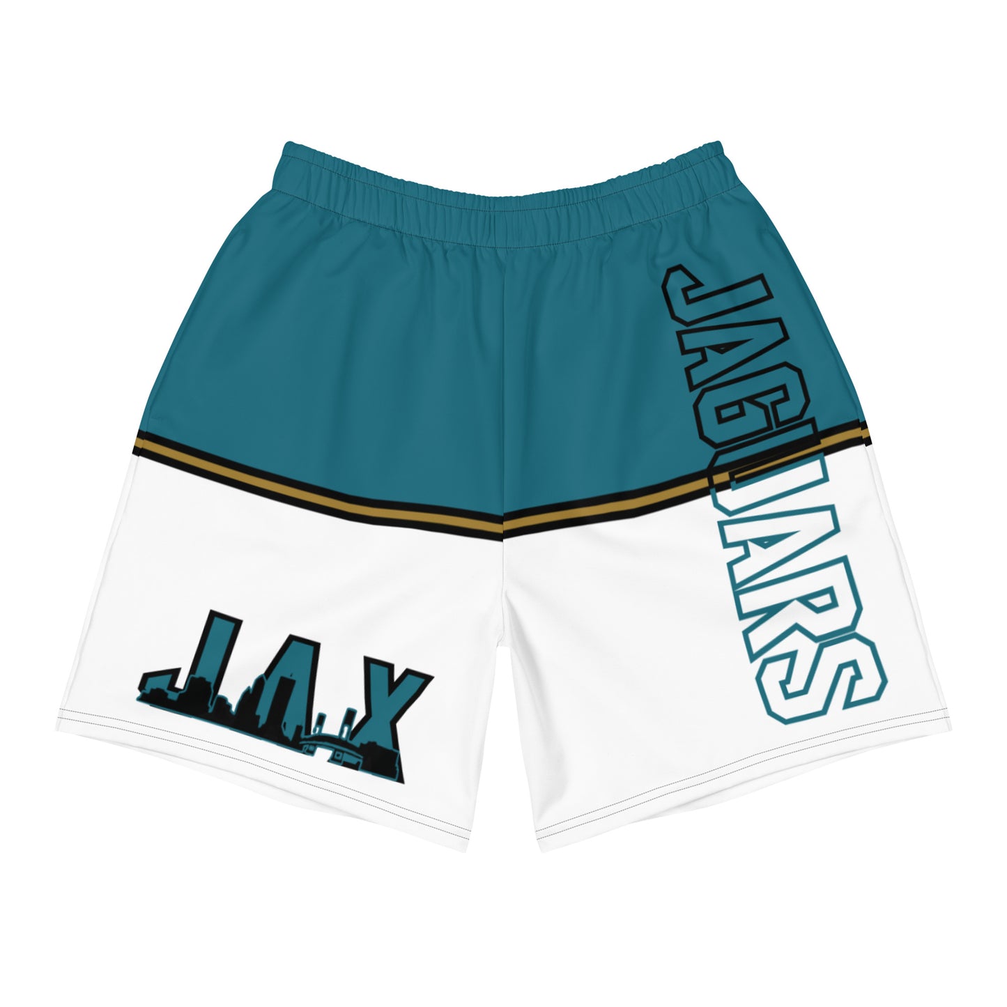 JAX Teal and White Athletic Shorts
