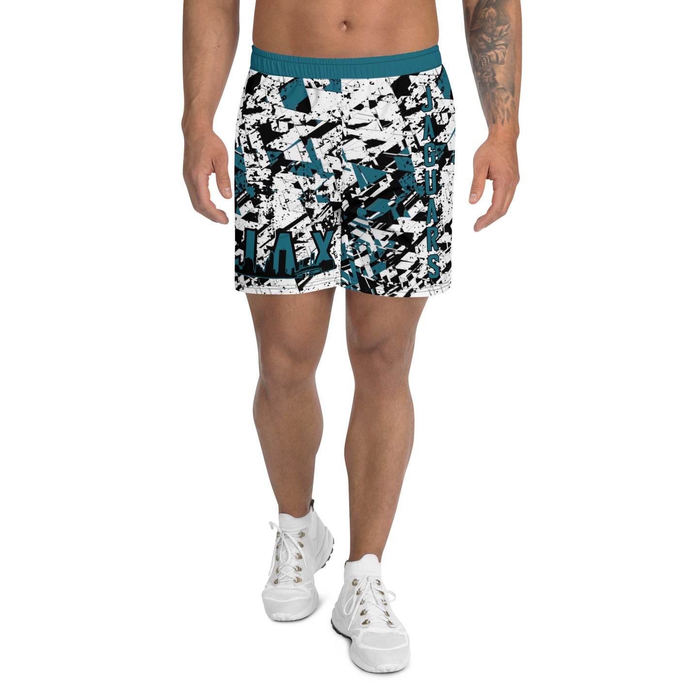 JAGS White Athletic Shorts