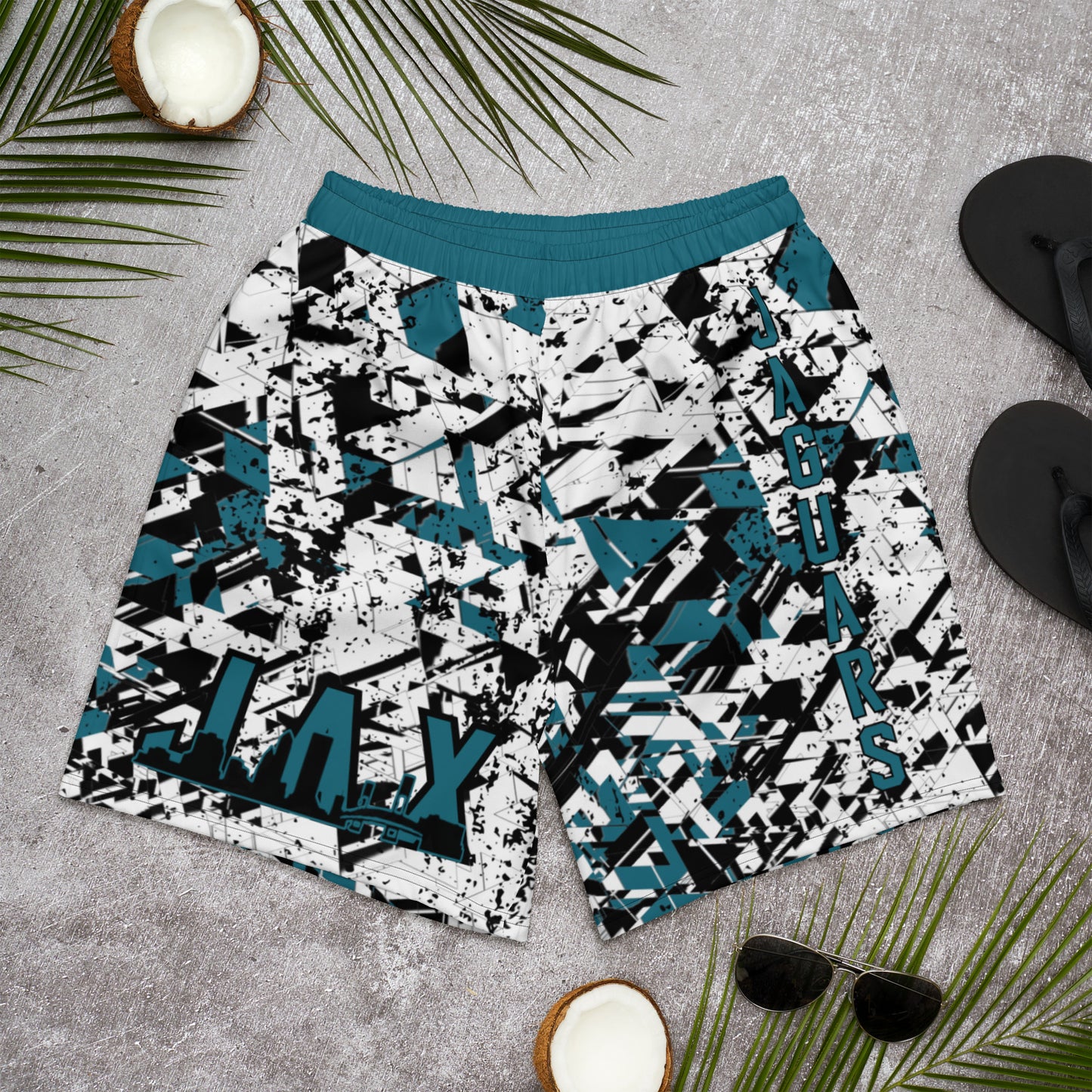 JAGS White Athletic Shorts