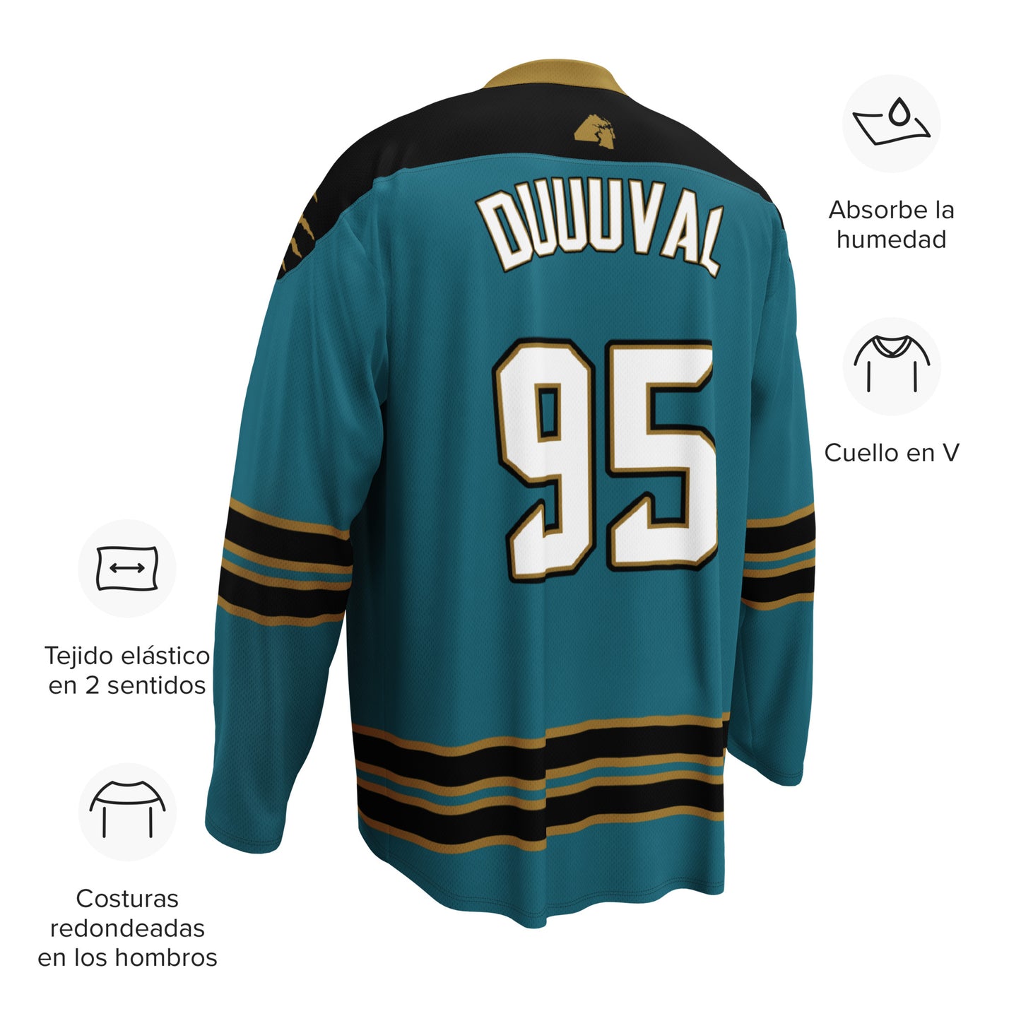 Jaguars Hockey Style Jersey - Teal