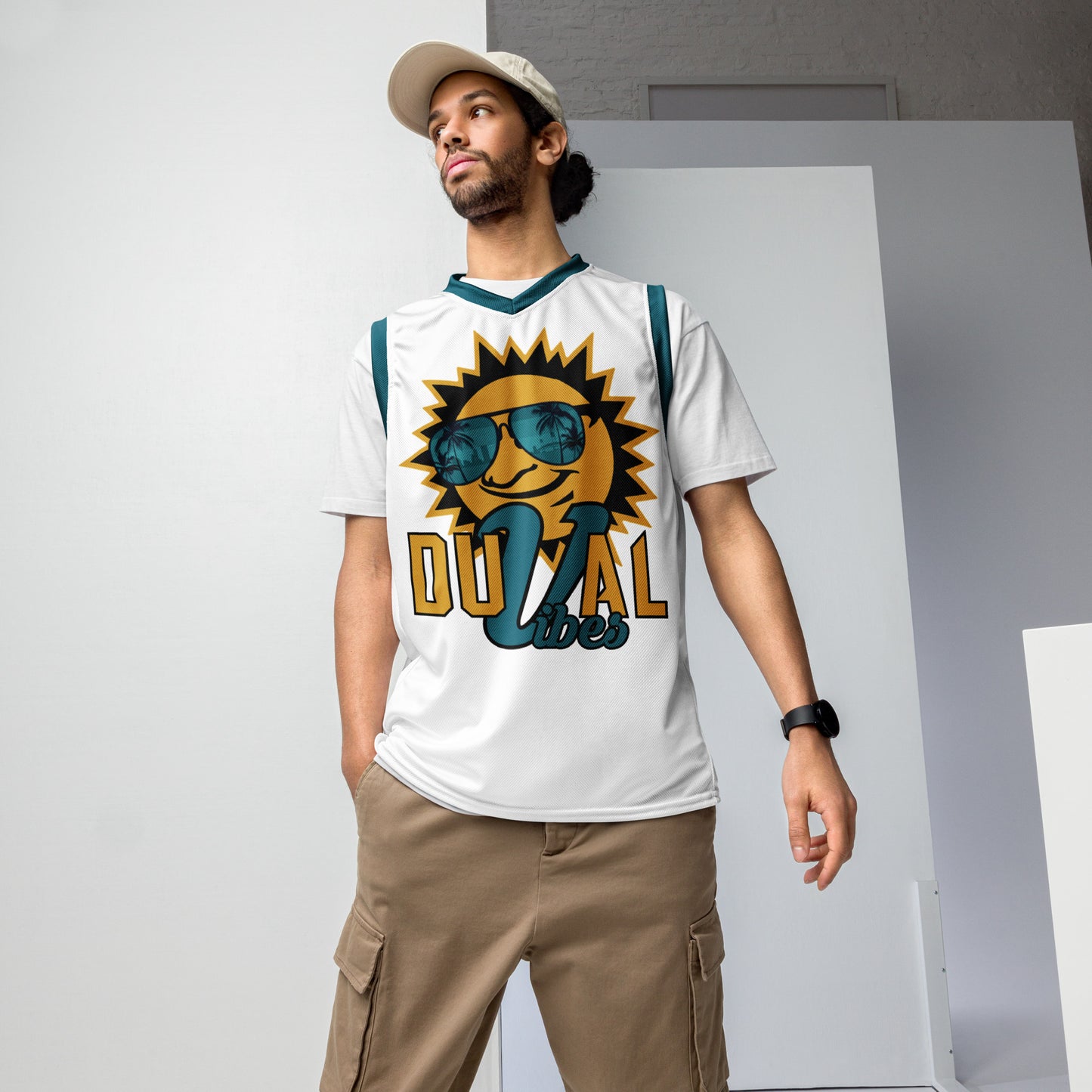 Duval Vibes White Basketball Jersey