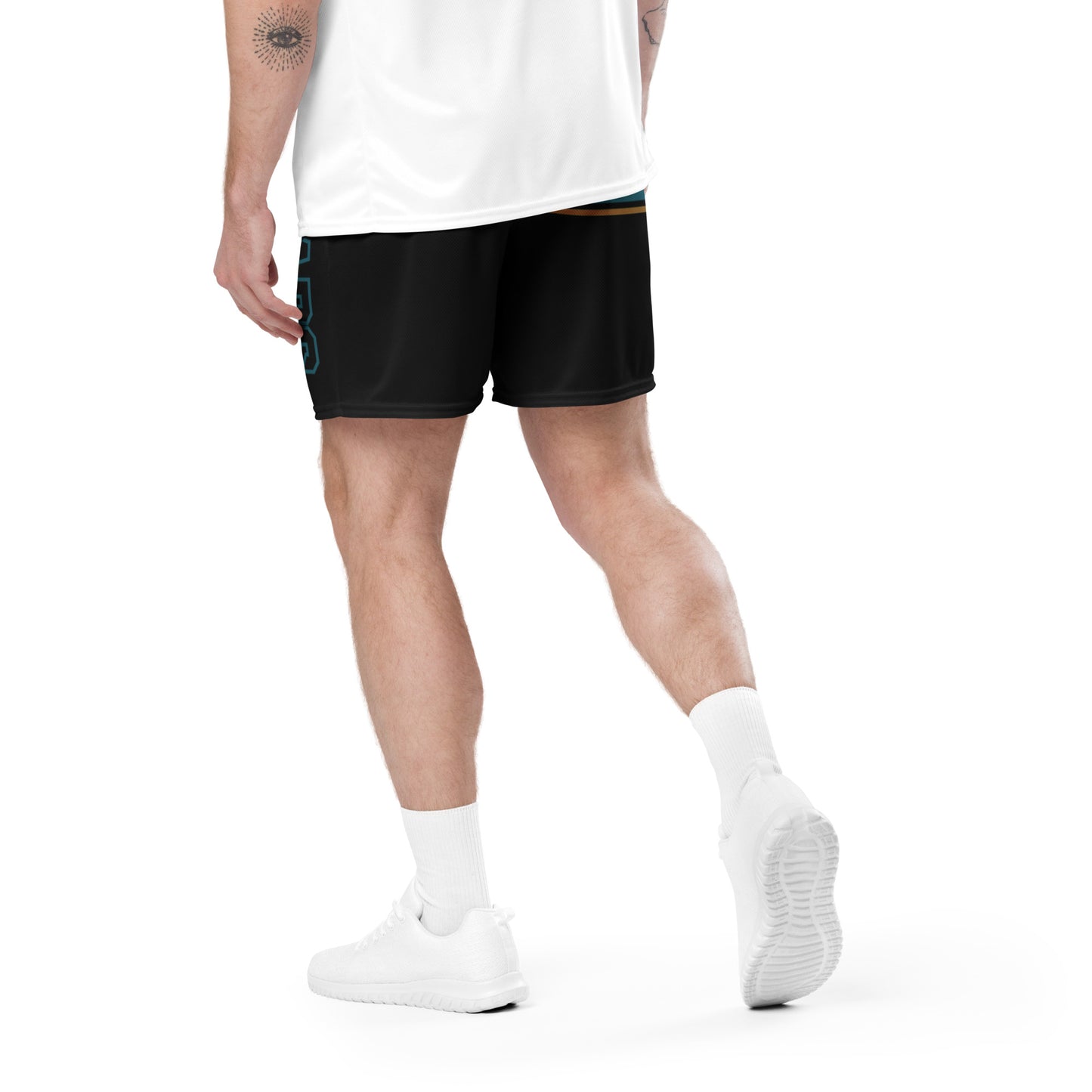 JAGS Black and Teal Mesh Shorts - Unisex