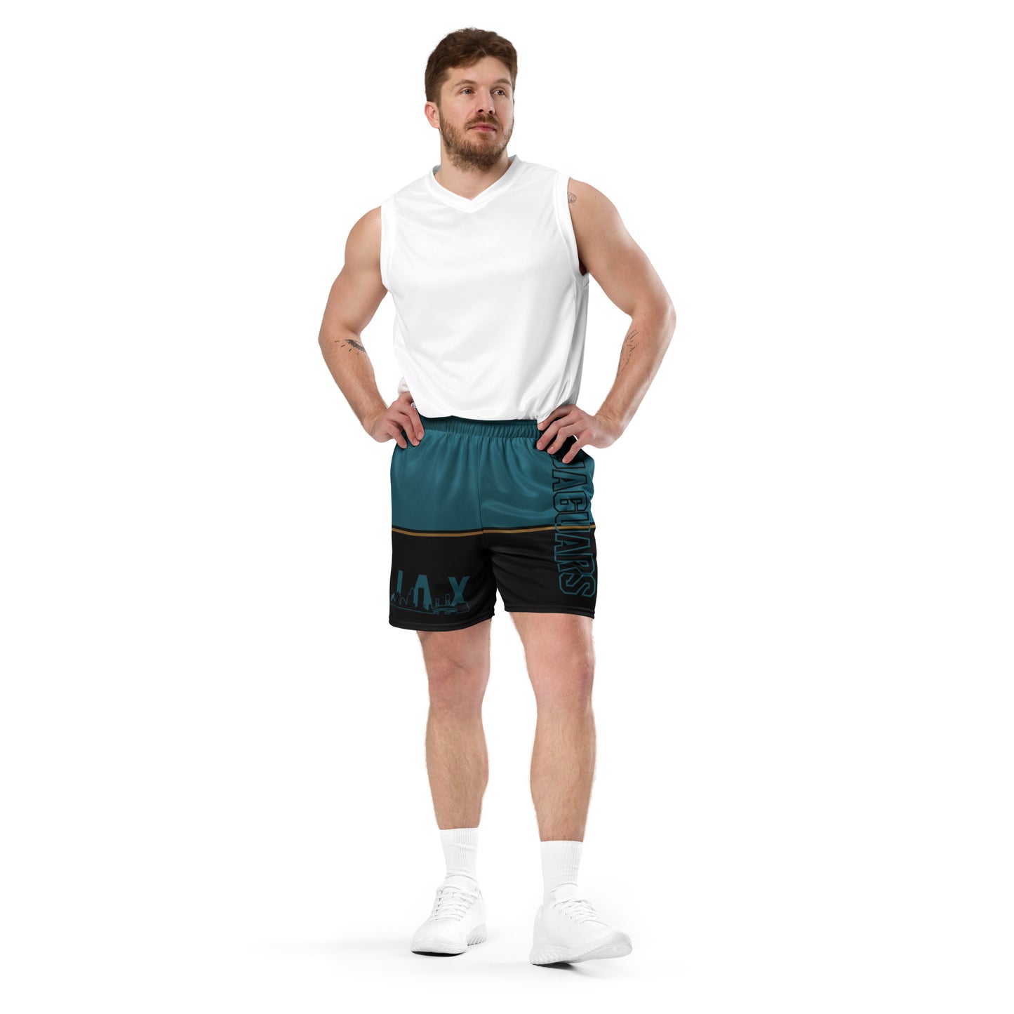 JAGS Black and Teal Mesh Shorts - Unisex