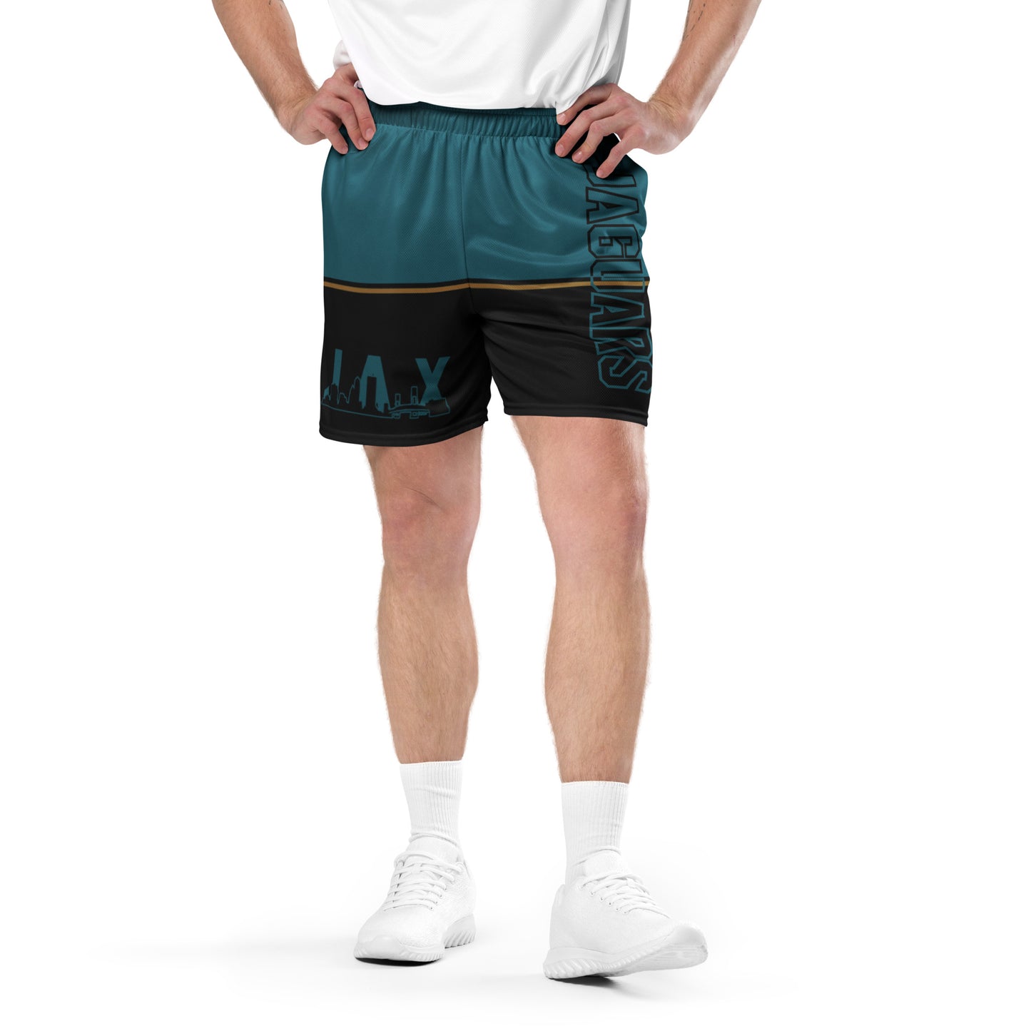 JAGS Black and Teal Mesh Shorts - Unisex