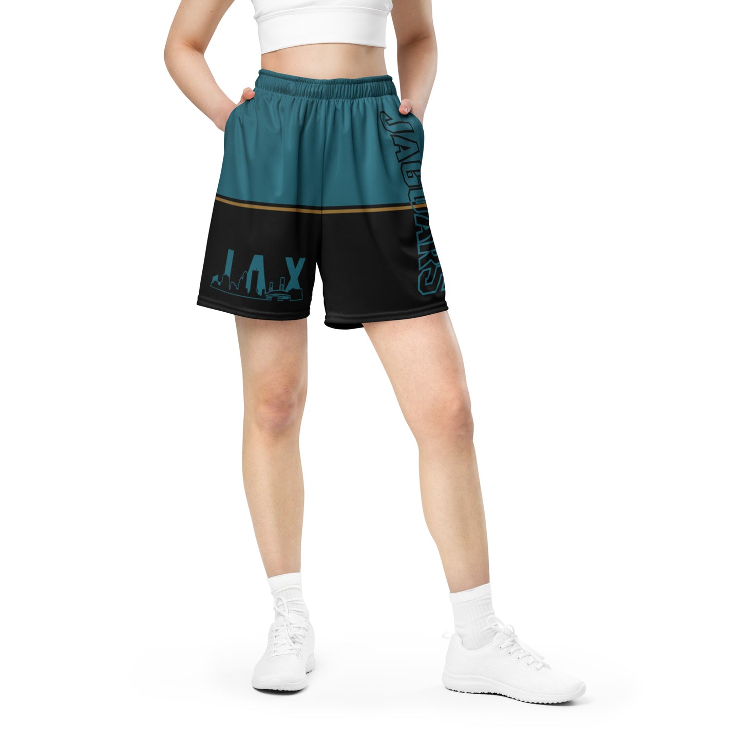 JAGS Black and Teal Mesh Shorts - Unisex