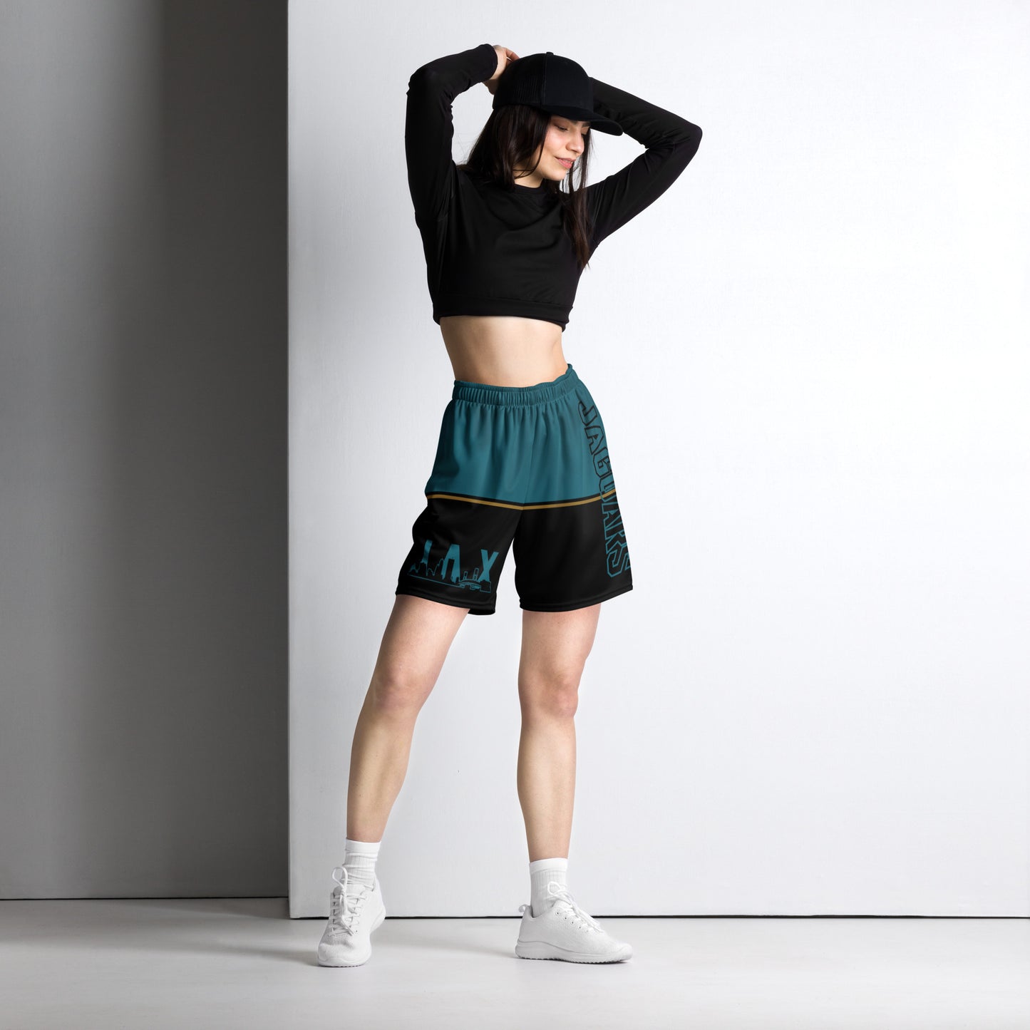JAGS Black and Teal Mesh Shorts - Unisex