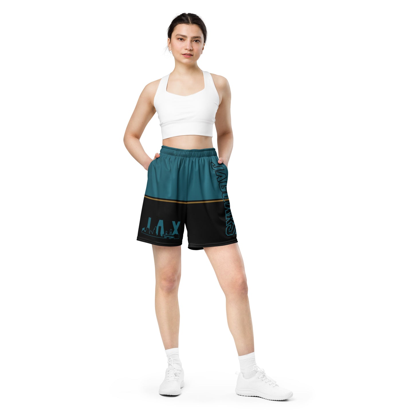 JAGS Black and Teal Mesh Shorts - Unisex
