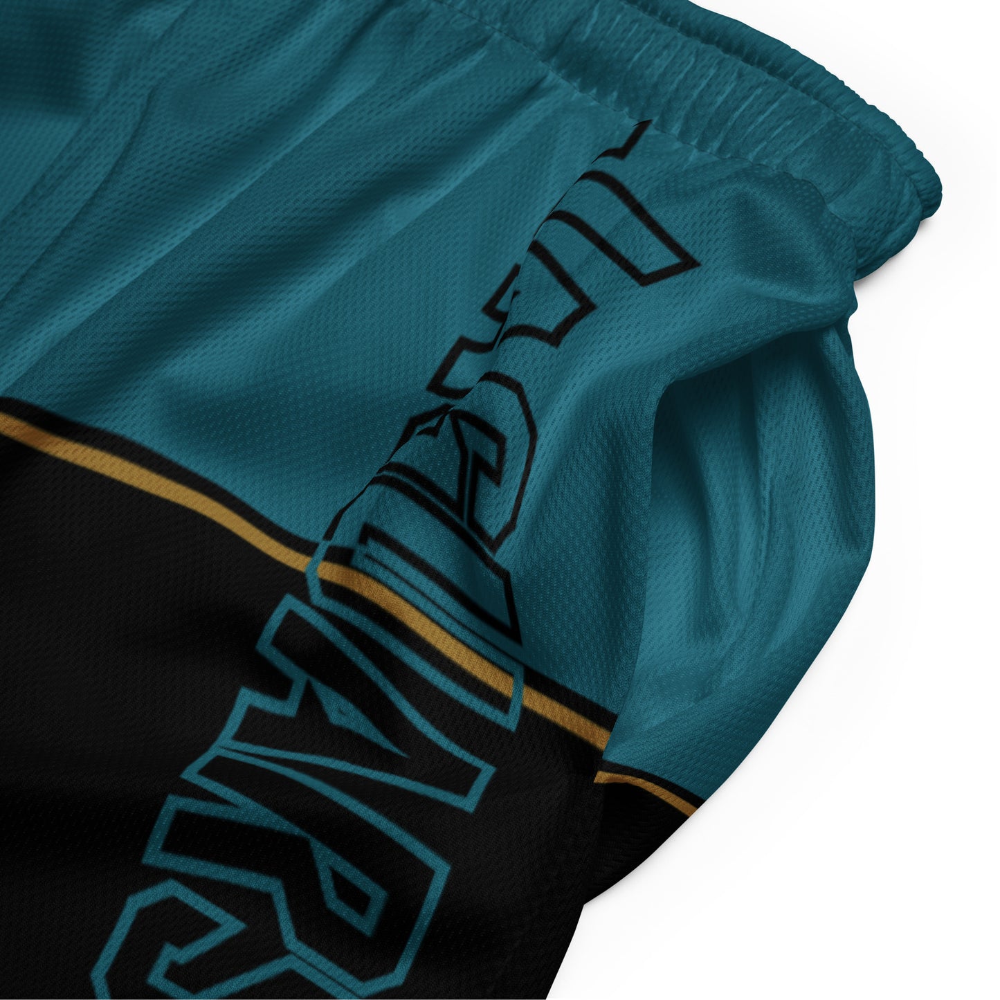 JAGS Black and Teal Mesh Shorts - Unisex