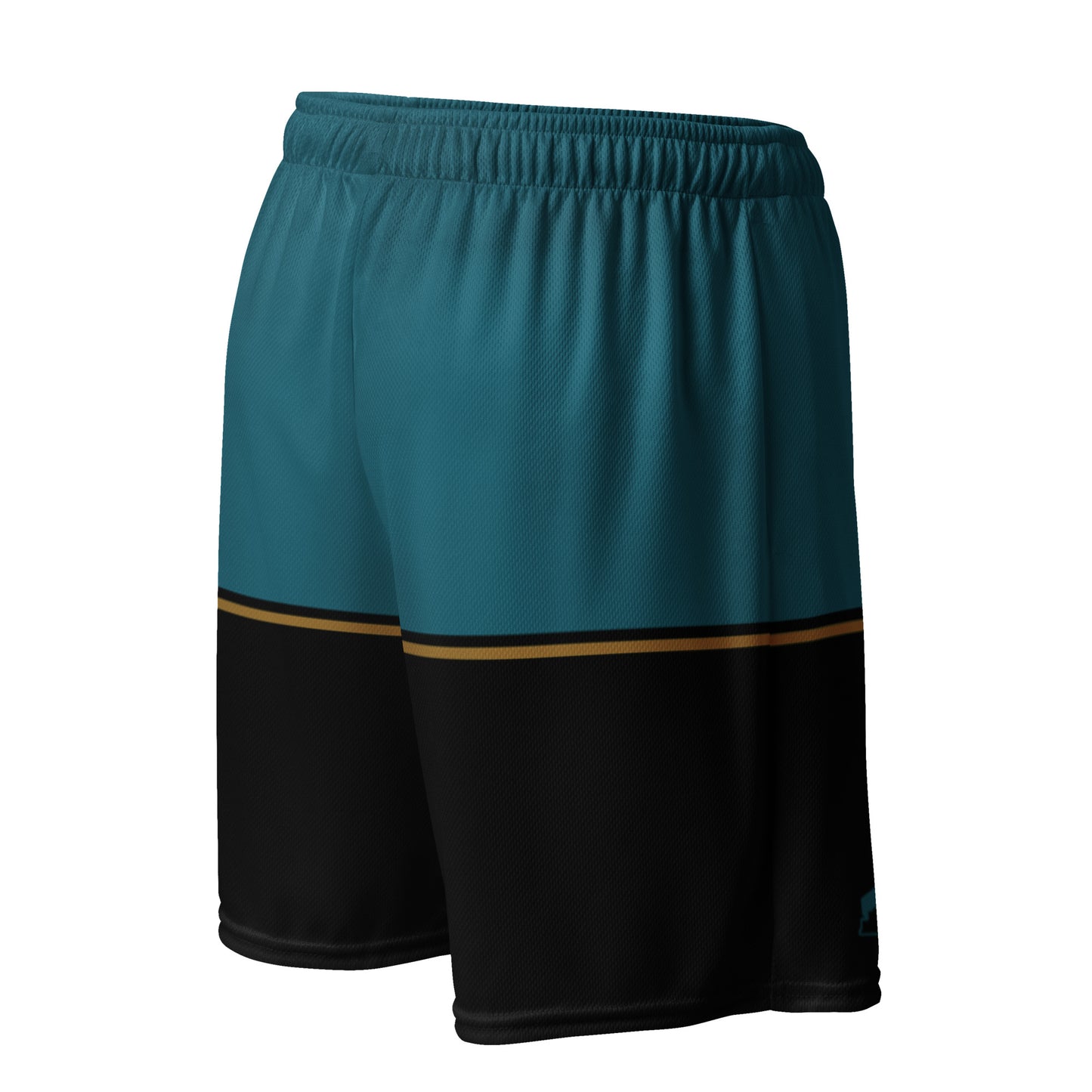 JAGS Black and Teal Mesh Shorts - Unisex