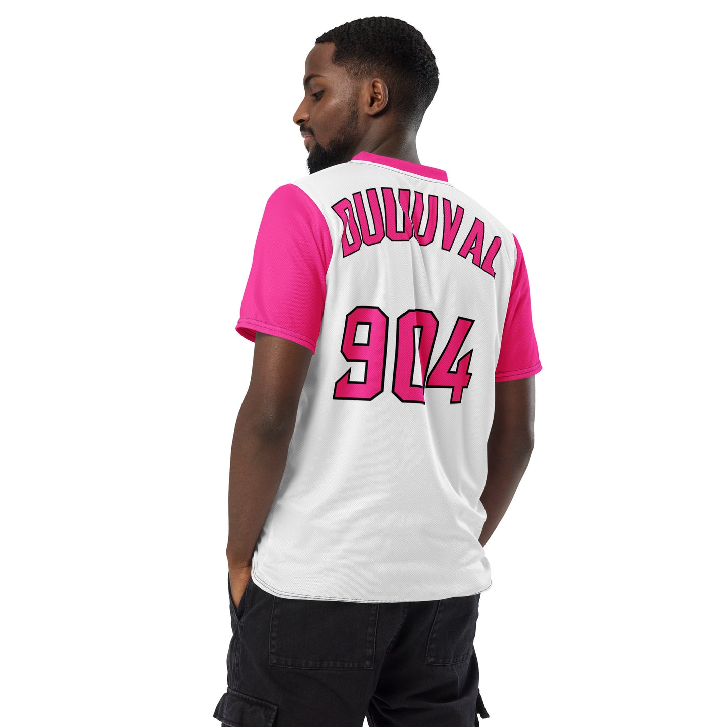 Jaguars White/Pink Sports Jersey