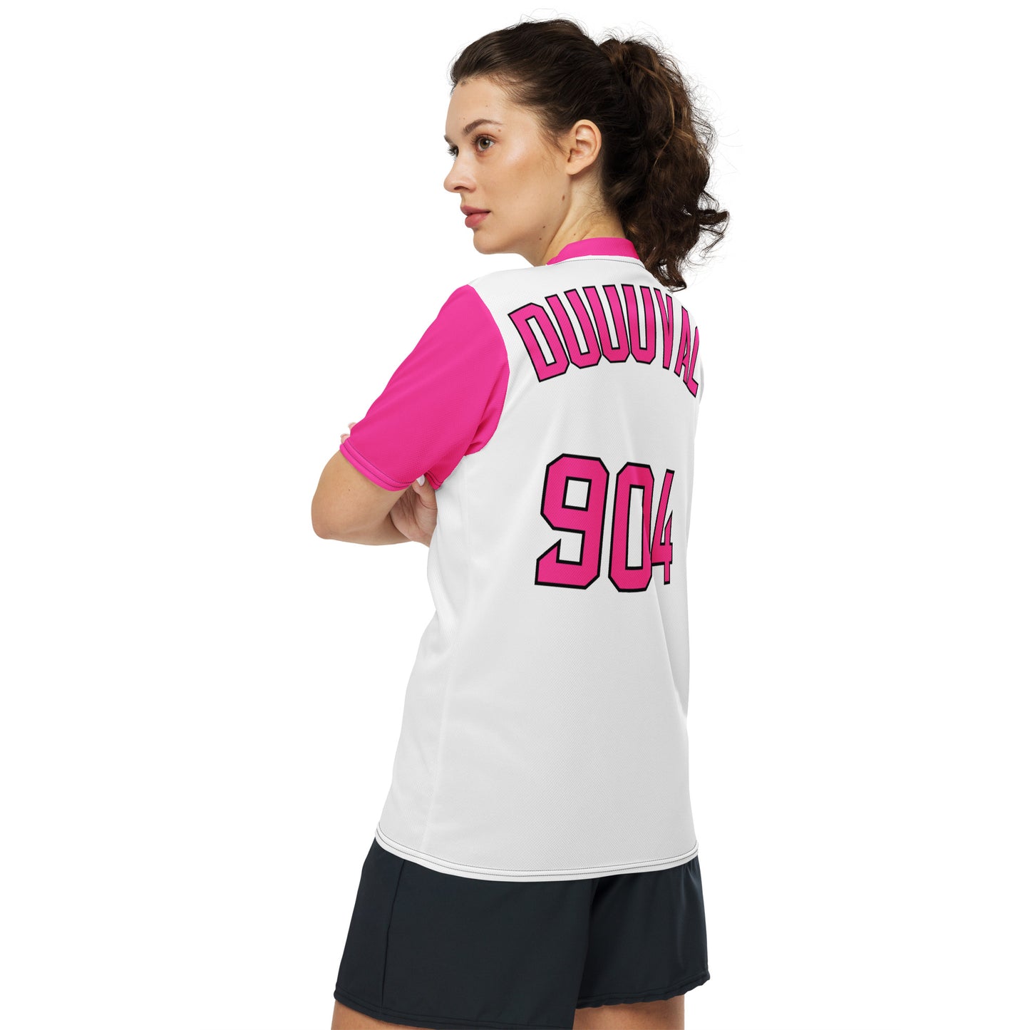 Jaguars White/Pink Sports Jersey