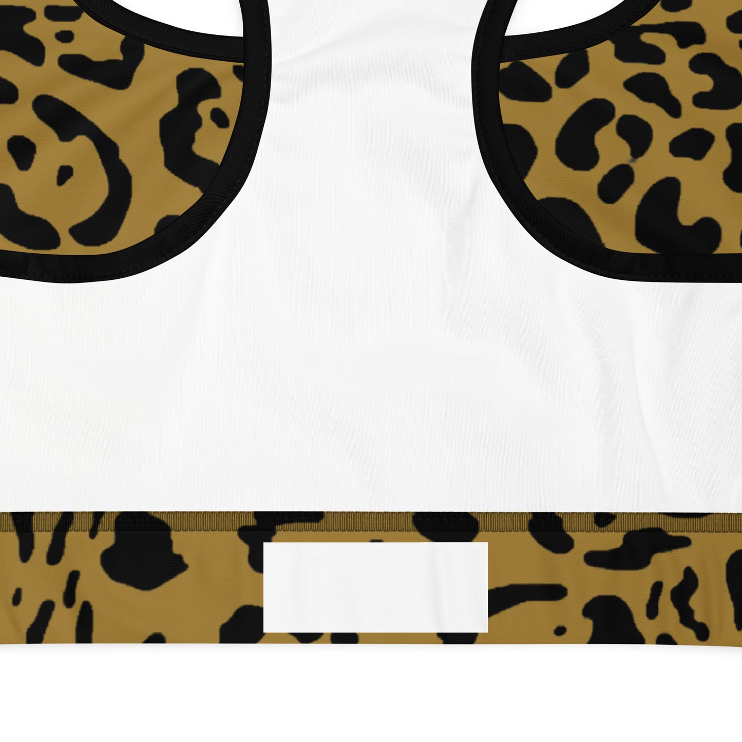 Gold and Black Rosette Sports Bra