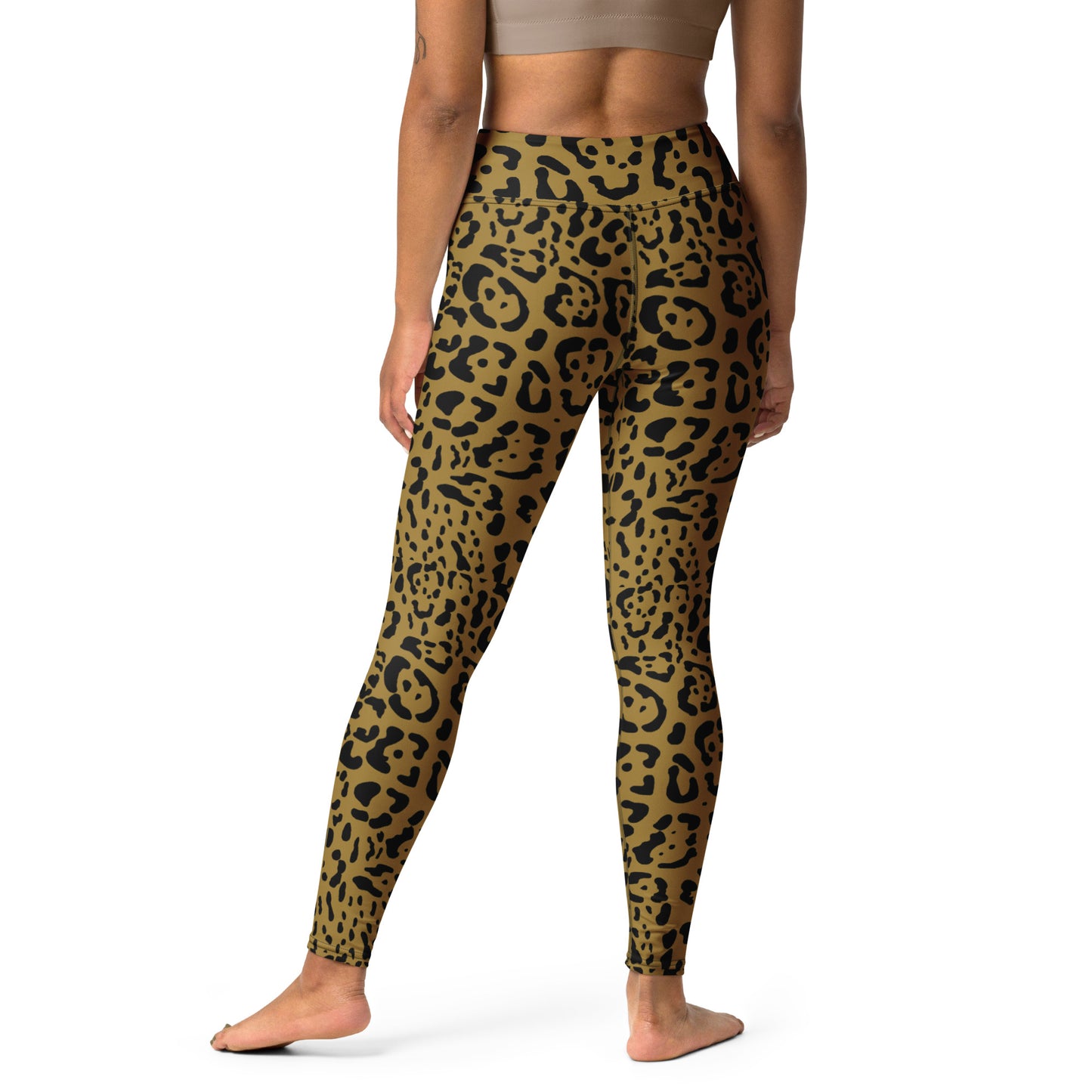 Gold and Black Rosette Leggings