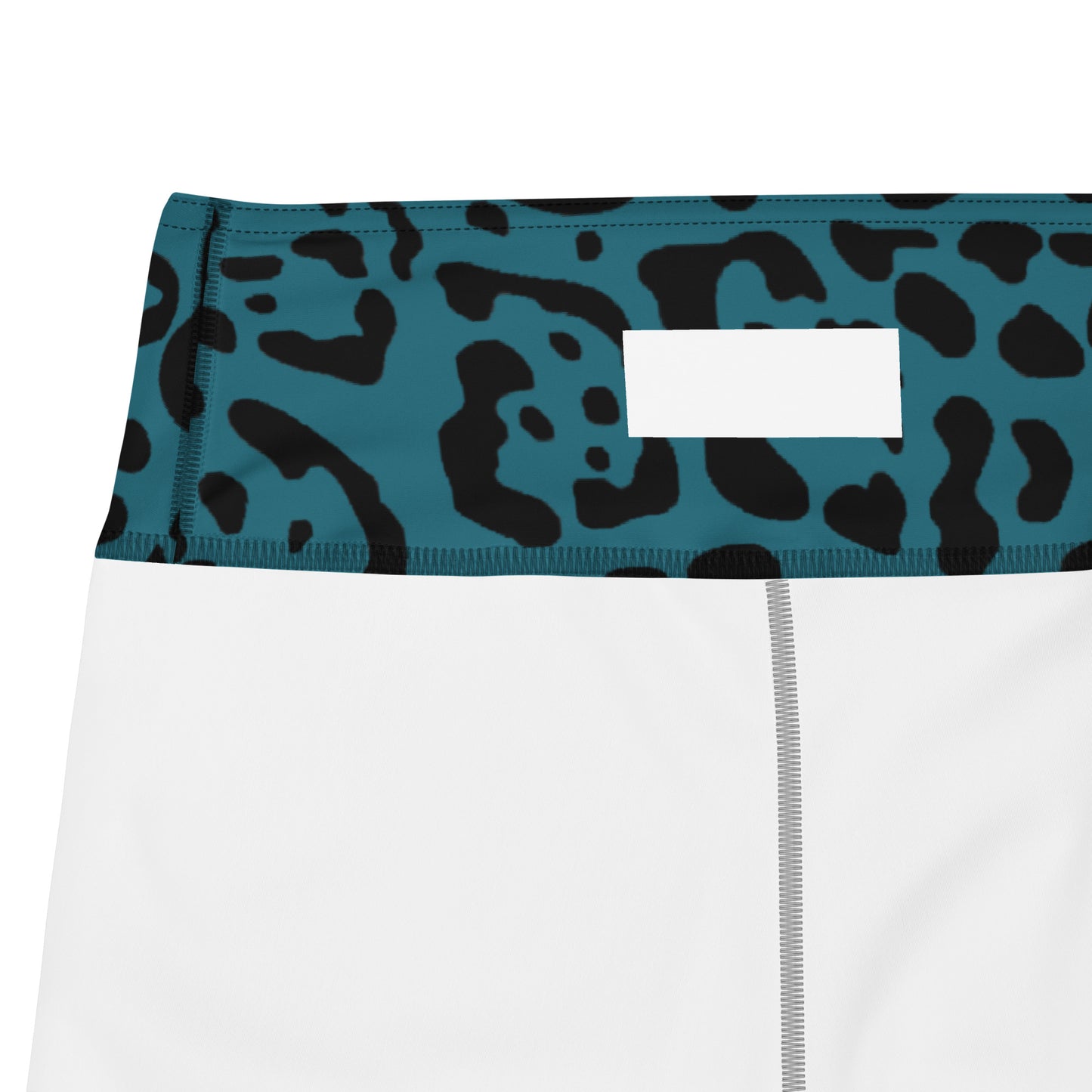 Teal and Black Rosette Leggings
