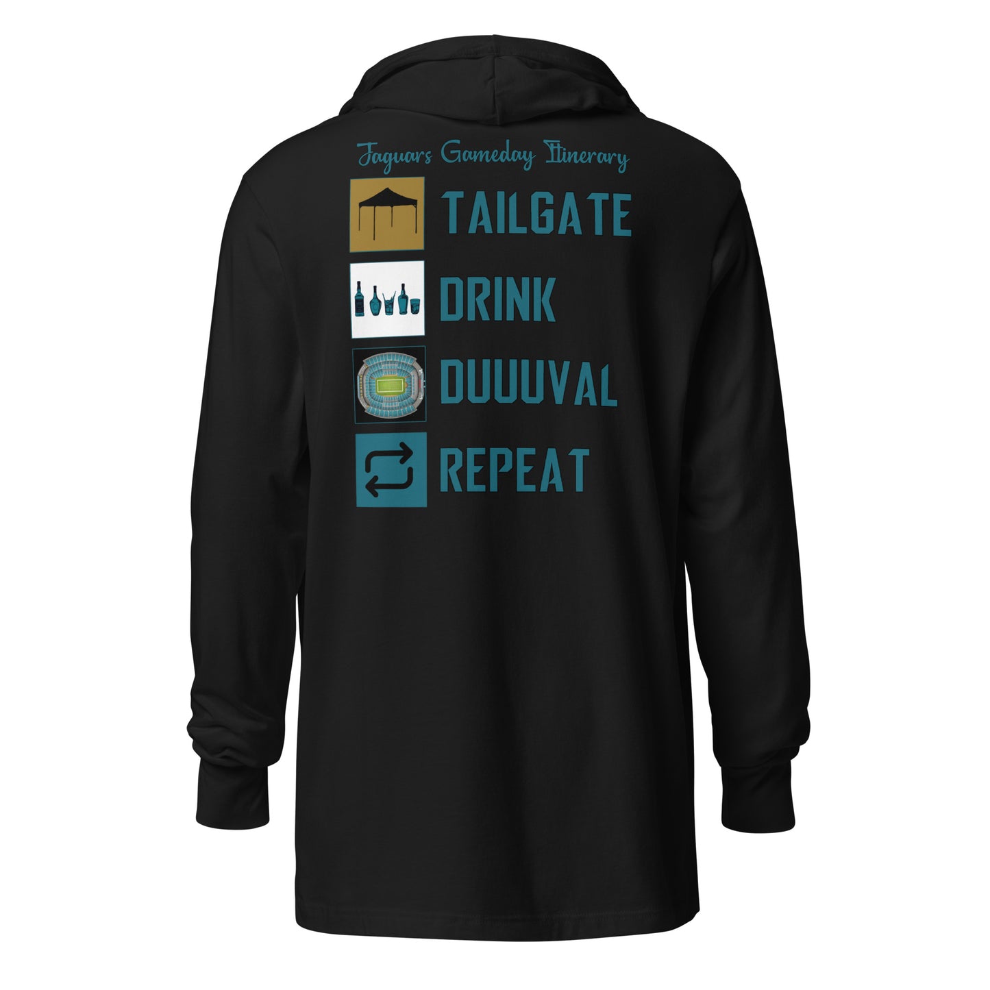 Jaguars Gameday Hooded Long Sleeve Unisex Tee