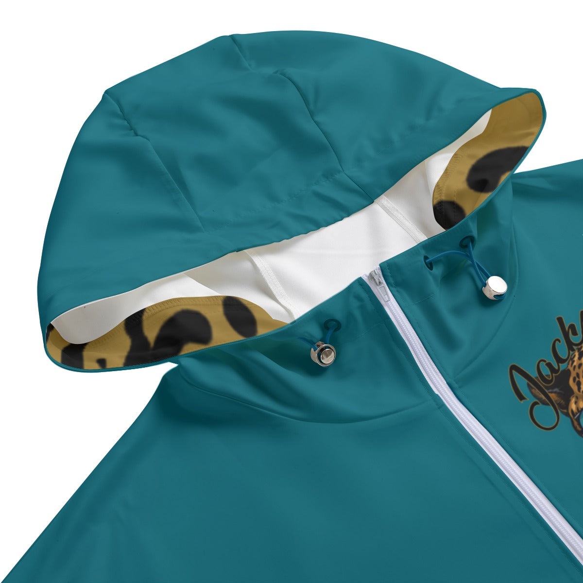 Duval Famous Teal 1/2 Zip Hooded Pullover