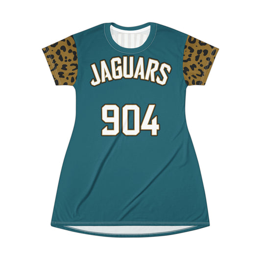 Women's Teal Jersey T-Shirt Dress