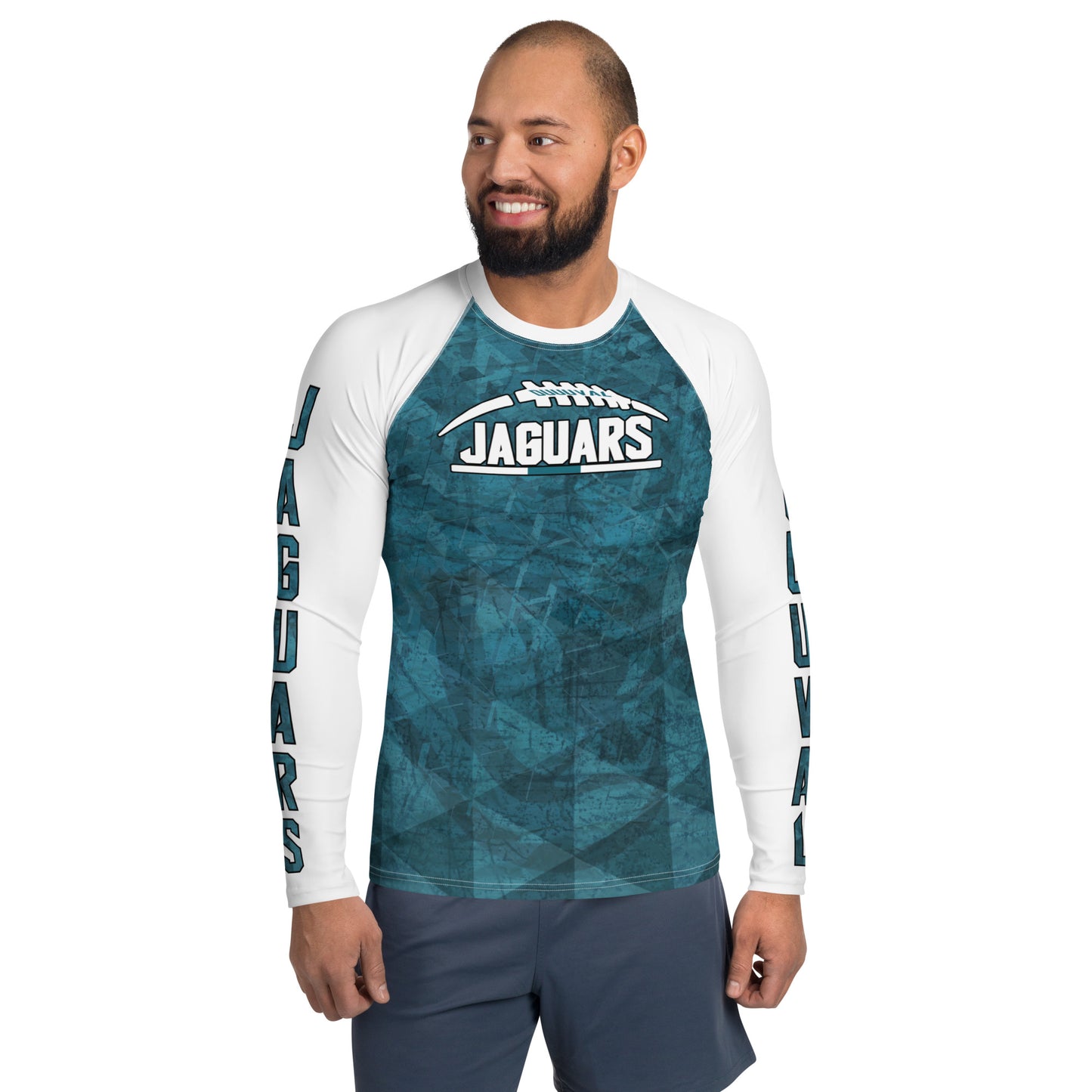 Jags Teal/White Slim-fit Sunshirt