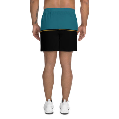 JAX Teal and Black Athletic Shorts