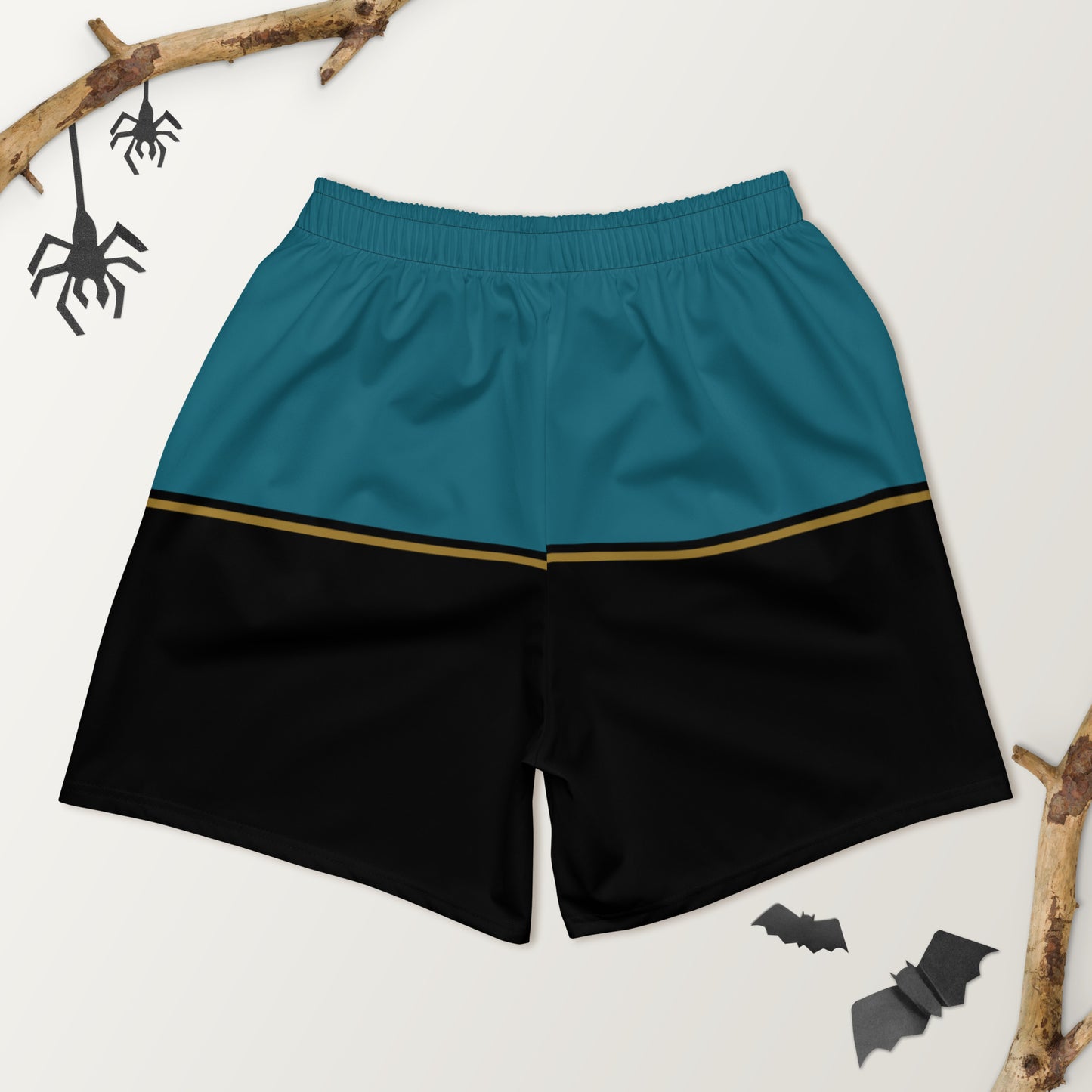 JAX Teal and Black Athletic Shorts