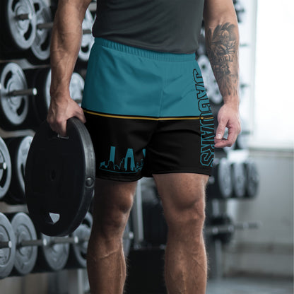 JAX Teal and Black Athletic Shorts