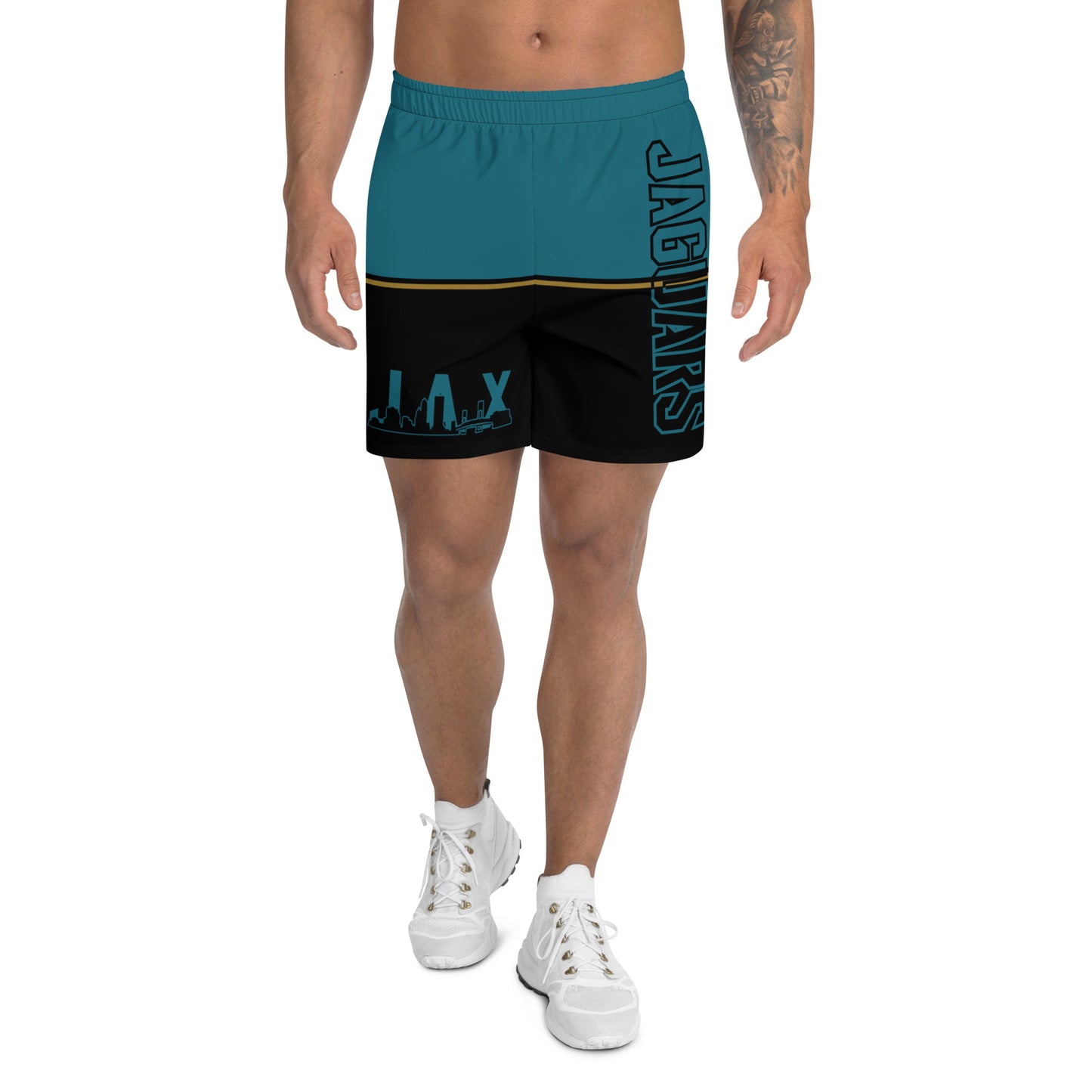 JAX Teal and Black Athletic Shorts