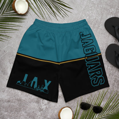 JAX Teal and Black Athletic Shorts