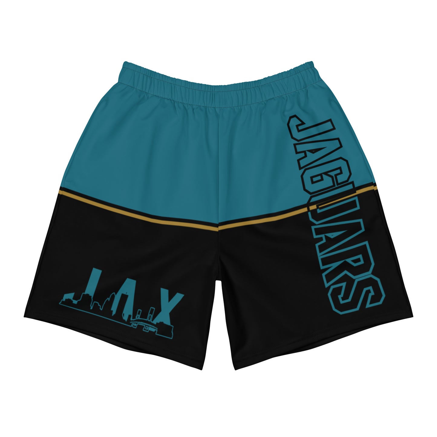 JAX Teal and Black Athletic Shorts