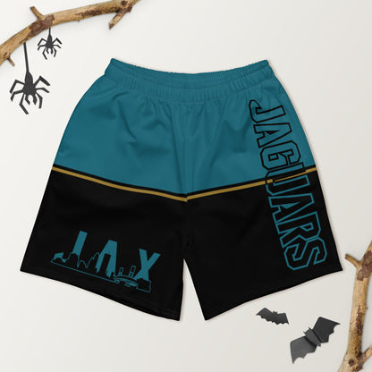 JAX Teal and Black Athletic Shorts