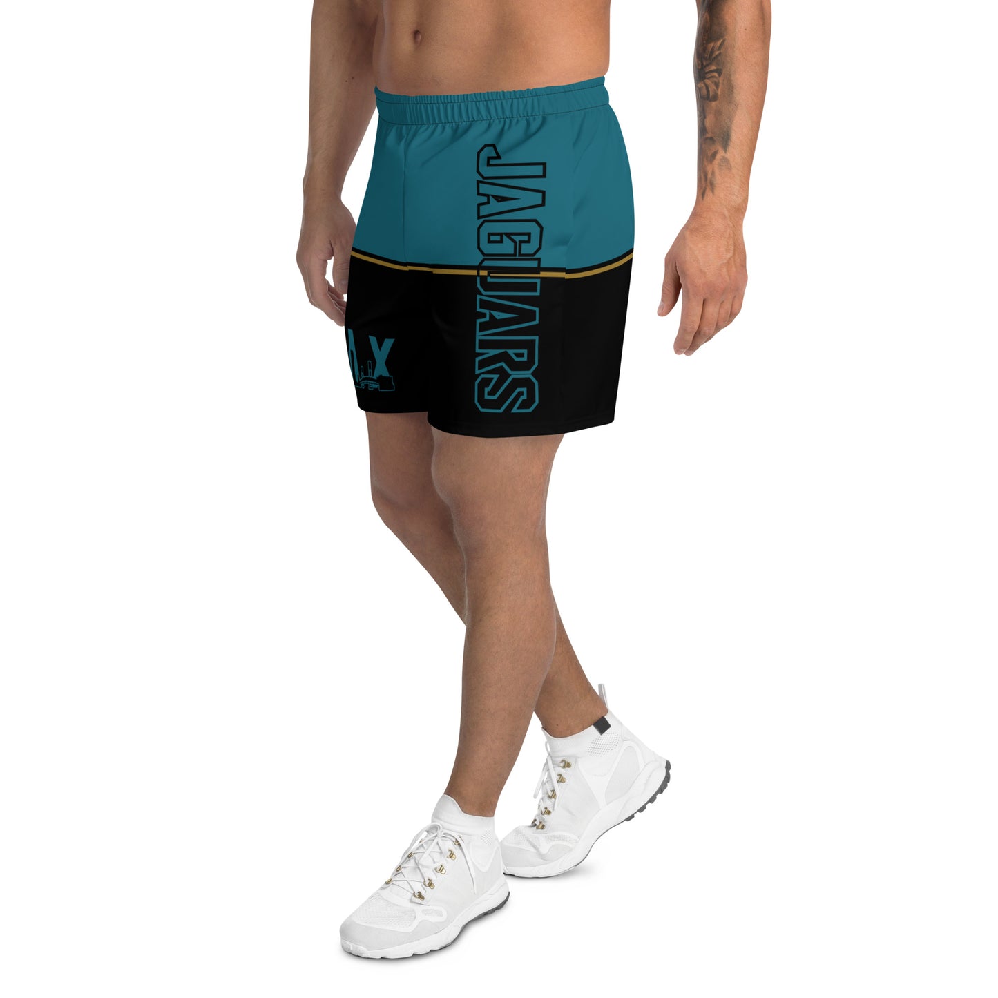 JAX Teal and Black Athletic Shorts