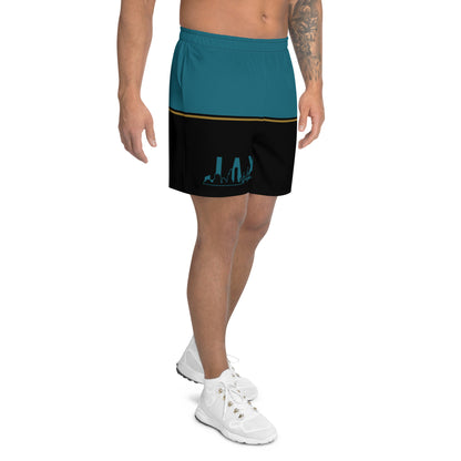 JAX Teal and Black Athletic Shorts