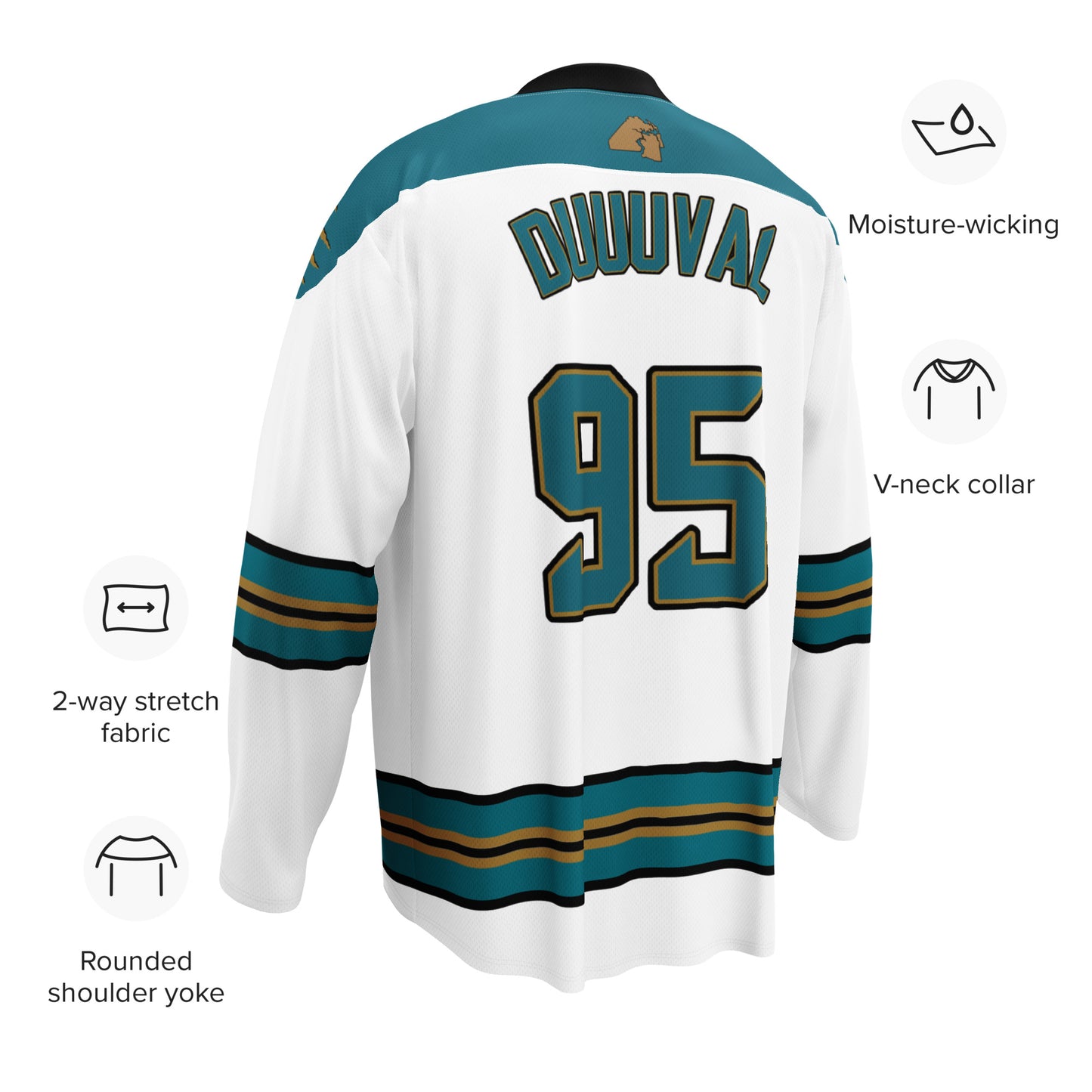 Jaguars Hockey Style Jersey - White