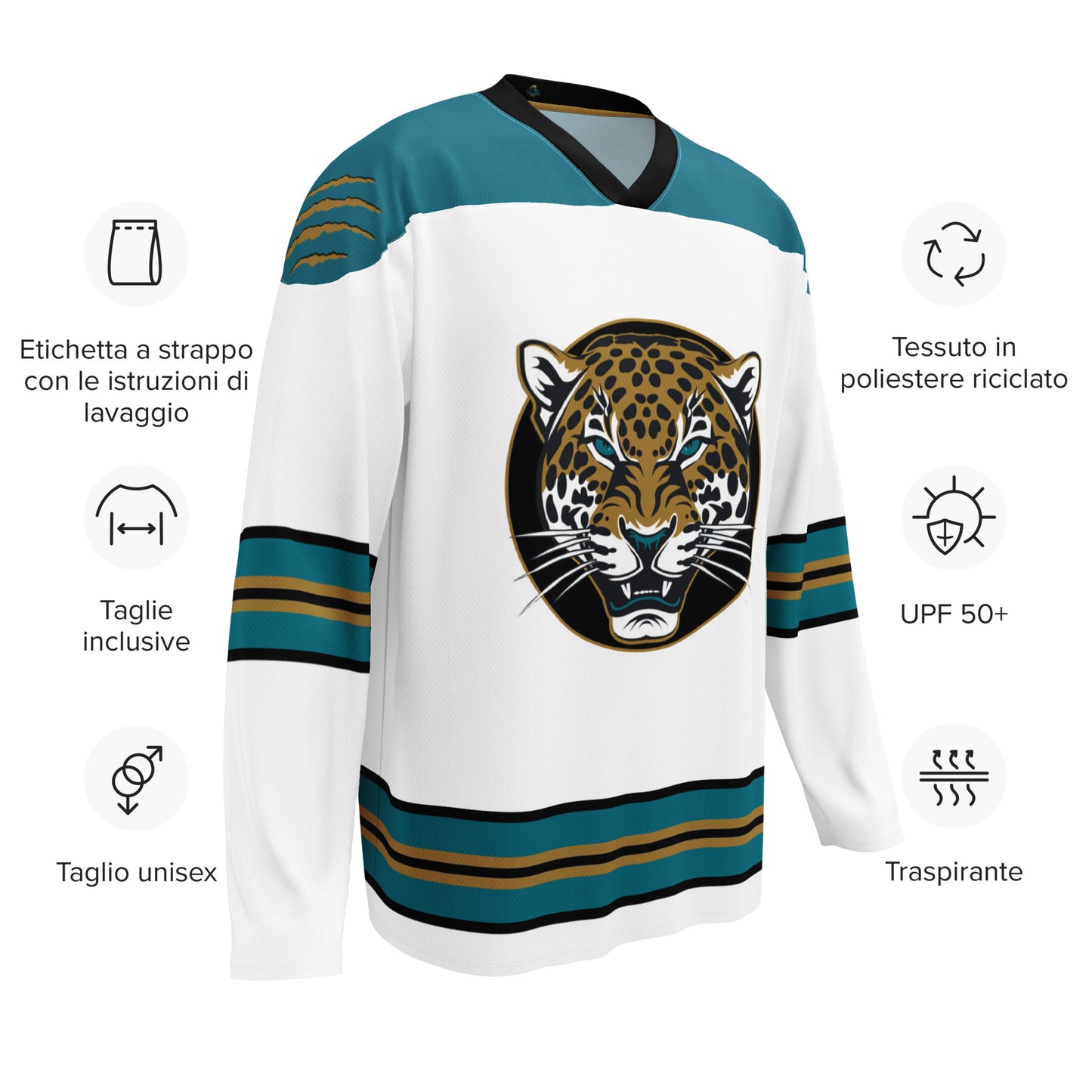 Jaguars Hockey Style Jersey - White