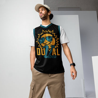 Duval Vibes Black Basketball Jersey