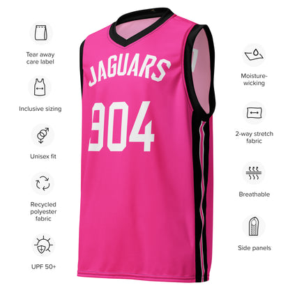 Jaguars Pink Basketball Jersey